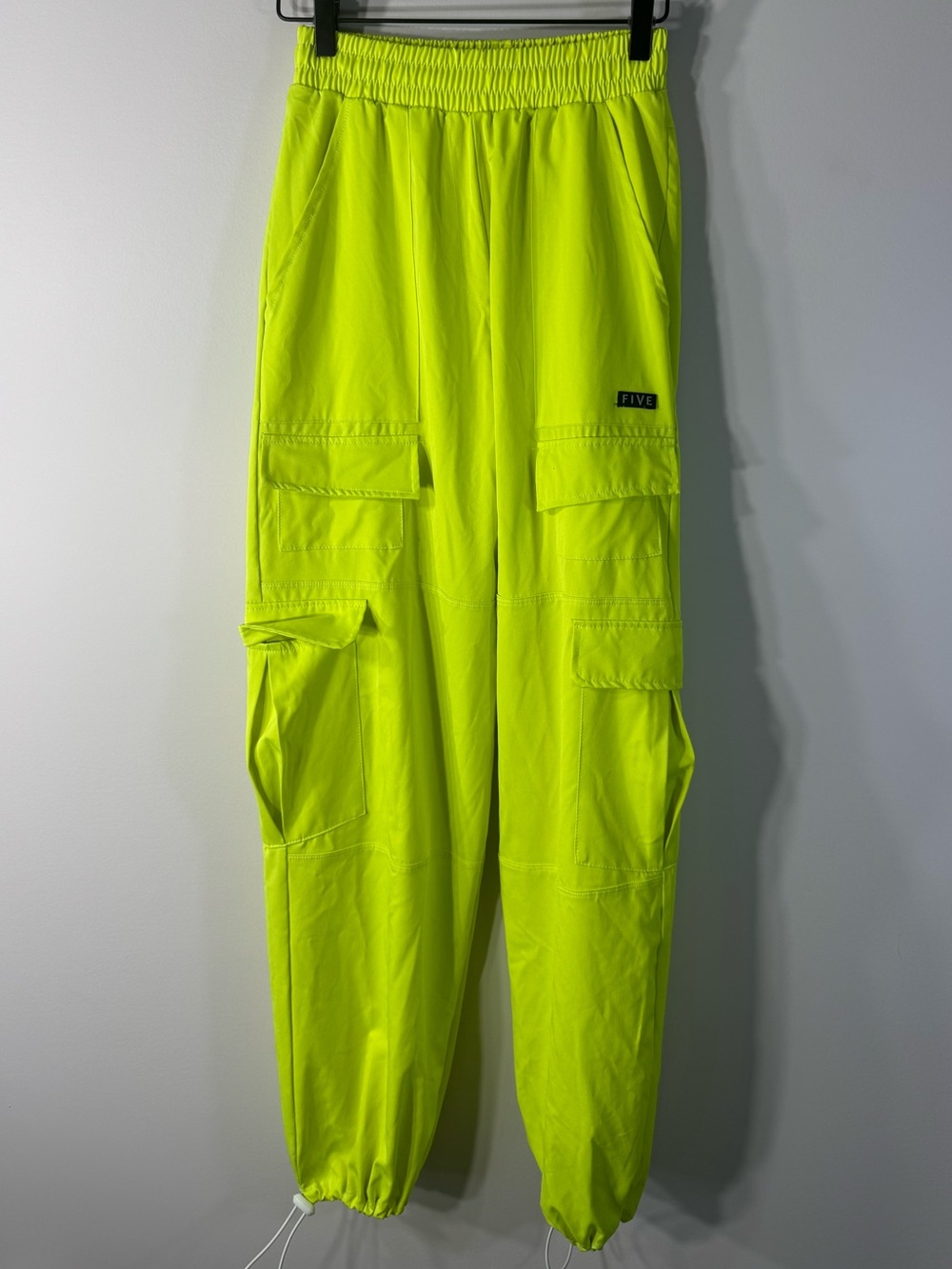 Five the Label neon highlighter cargo jogger pants